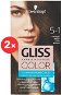 SCHWARZKOPF GLISS COLOR 5-1 Chladná hnedá 2× 60 ml - Farba na vlasy