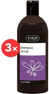 ZIAJA Family Shampoo for Oily Hair - Lavender 3 × 500ml - Shampoo