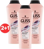 SCHWARZKOPF GLISS KUR Split End Shampoo 3 × 400ml - Shampoo