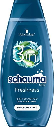 SCHAUMA Men šampon Freshness 3v1 400 ml - Šampon - Hlavní obrázek