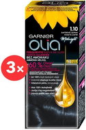 GARNIER Olia 1.10, Sapphire Black, 3× 50ml - Hair Dye