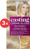 ĽORÉAL PARIS Casting Creme Gloss Cream Semi-Permanent Colour 910 White Chocolate 3 × 180ml - Hair Dye