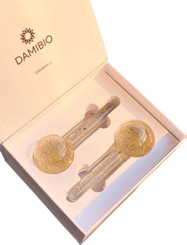 DAMIBIO Ice Globes Zlatá esence v dárkové krabičce - Face Roller - Hlavní obrázek