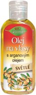 Hajolaj BIONE COSMETICS Bio Keratin és Argánolaj Tápláló olaj világos hajra 80 ml - Olej na vlasy