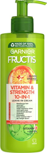 GARNIER Fructis Vitamin & Strength, hajápoló készítmény 10in1, 400 ml Fő fotó GARNIER Fructis Vitamin & Strength, hajápoló készítmény 10in1, 400 ml - Hajmaszk - Fő fotó
