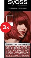 SYOSS Color 5_72 Pompeian Red 3× 50 ml - Farba na vlasy