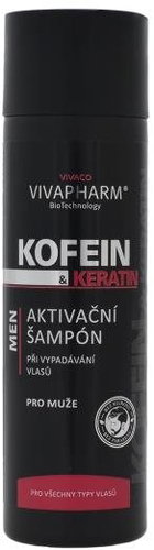 VIVACO Vivapharm Caffeine and Keratin Activating Shampoo for men 200 ml - Shampoo - Main image