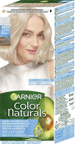 GARNIER colour Naturals permanent hair colour 101+ Ice Platinum, 60+40+12 ml - Hair Dye - Main image