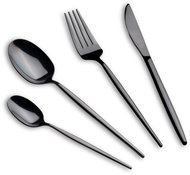 BERLINGERHAUS Stainless steel cutlery set 24 pcs polished black II - Cutlery Set