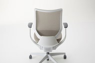 KOKUYO ING Glider 360° white frame, beige mesh - Office Chair