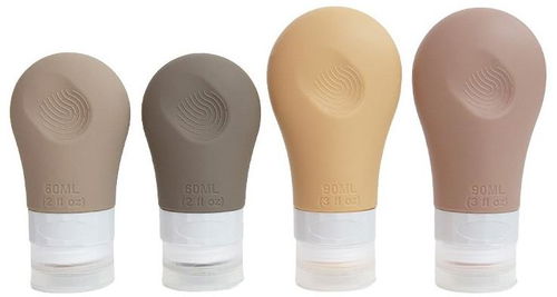 Kufryplus Cestovní silikonové lahvičky 60 + 90 ml XND21, sada 4 ks - Cestovní lahvičky - Hlavní obrázek