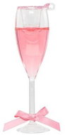KURT ADLER Christmas decorations - glass of pink prosecco - Christmas Ornaments