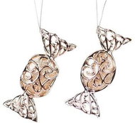 KURT ADLER Christmas ornaments - bonbon, gold - Christmas Ornaments
