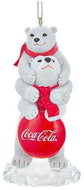 KURT ADLER Christmas decorations - polar bears Coca Cola - Christmas Ornaments