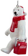 KURT ADLER Vánoční ozdoby -  medvěd Coca Cola - Vánoční ozdoby
