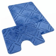 Kvalitex Koupelnová a WC předložka, Kosočtverce modré - Bath Mat