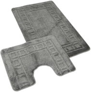 Kvalitex Bathroom and toilet mat 60 × 100, 50 × 60 cm frame grey - Bath Mat