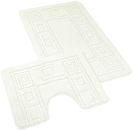 Kvalitex Bathroom and toilet mat 60 × 100, 50 × 60 cm ornament cream - Bath Mat