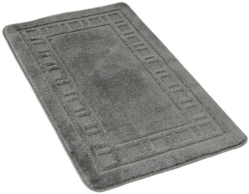Kvalitex Bathroom mat 60 × 100 cm frame grey - Bath Mat - Main image