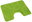 Toilet mat 50 × 60 cm ellipse green