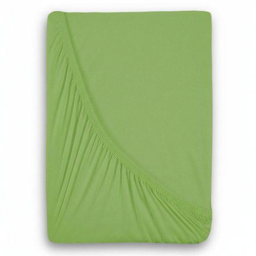 Kvalitex Jersey sheet with lycra 180 × 200 cm, light green - Bedsheet - Main image