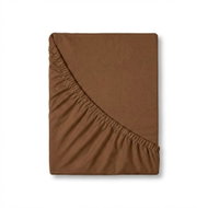 Kvalitex Jersey Fitted Sheet, Dark Brown - Bedsheet