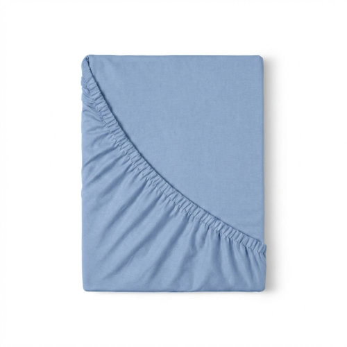 Kvalitex Jersey Fitted Sheet 100 × 200cm, Light Blue - Bedsheet - Main image