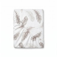 Kvalitex Cotton Fitted Sheet 100 × 200cm, Shelby, White - Bedsheet