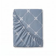 Kvalitex Cotton Fitted Sheet 100 × 200 cm Sapphire Blue - Bedsheet