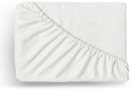 Kvalitex Flannel stretch sheet 120 × 200 cm, off-white - Bedsheet