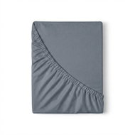 Kvalitex Satin sheet with elastic 100 × 200 cm dark grey - Bedsheet