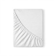 Kvalitex Satin sheet with elastic 120 × 200 cm white - Bedsheet