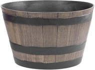 STREND PRO Decorative flowerpot, wood effect, brown - Flower Pot
