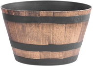 STREND PRO Decorative flowerpot, wood effect, gold - Flower Pot