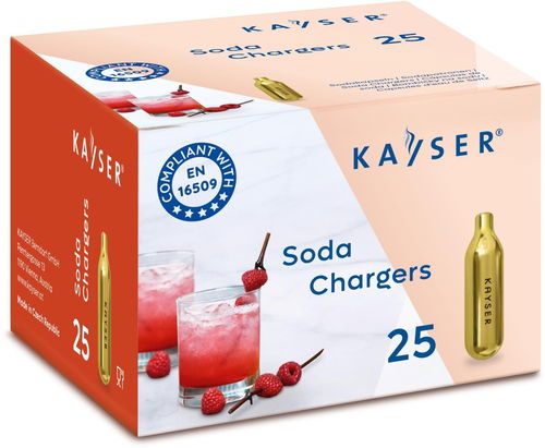 KAYSER Sifonové bombičky jednorázové 7,5 g, 25 ks - Náhradní bombička - Hlavní obrázek