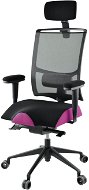Therapia iNET 6680 L gray / purple - Office Chair