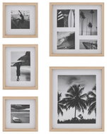ATMOSPHERA Set of Photo frames, oak Erin, 5 frames of different sizes - Photo Frame