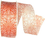 GOLDINA Taffeta ribbon MANDALA RED transparent red 8859 - Ribbon