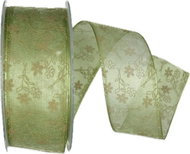 GOLDINA Taffeta ribbon SARDEGNA VERDE green 9176 - Ribbon