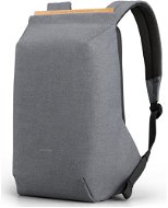 Kingsons Anti-theft Backpack Light Grey 15.6" - Laptop hátizsák