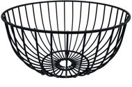 Ocelový koš na ovoce 25 cm černý Kinghoff 1704 - Bread Basket