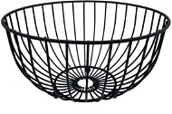 Ocelový koš na ovoce 25 cm černý Kinghoff 1704 - Bread Basket