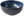Piece 13 cm Ridged Indigo