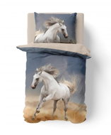 Kvalitex cotton Horse 3D 140 × 200, 70 × 90 - Bed Linen