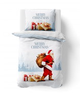 Qualitex cotton Merry christmas 3D 140 × 200, 70 × 90 - Bed Linen