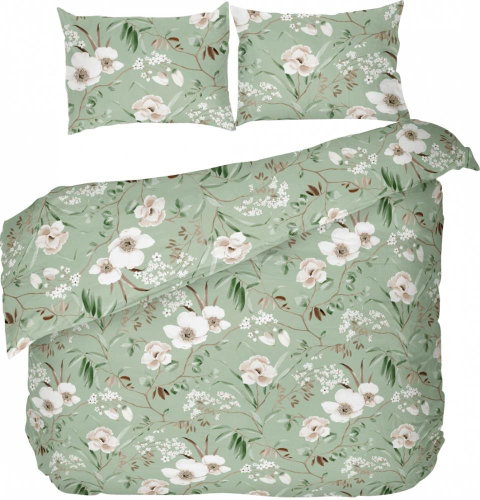Kvalitex Delux 220 × 200, 70 × 90 cm Magnolia green - Bed Linen - Main image