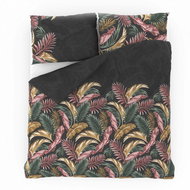 Kvalitex 140 × 220, 70 × 90 cm Palm grey - Bed Linen