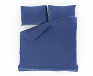 Kvalitex with stripe 140 × 200, 70 × 90 cm blue - Bed Linen