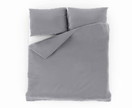Kvalitex with stripe light grey 200 × 240 2 × 70 × 90 - Bed Linen