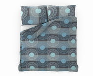 Kvalitex Half grey 140 × 220, 70 × 90 cm - Bed Linen